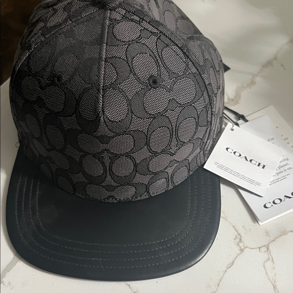 Coach Monogram Black and Gray Cap